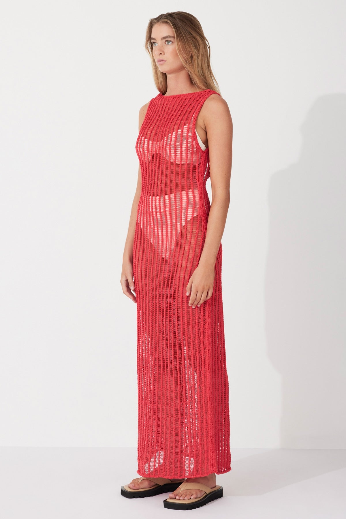 Cotton Crochet Backless Dress | Chilli