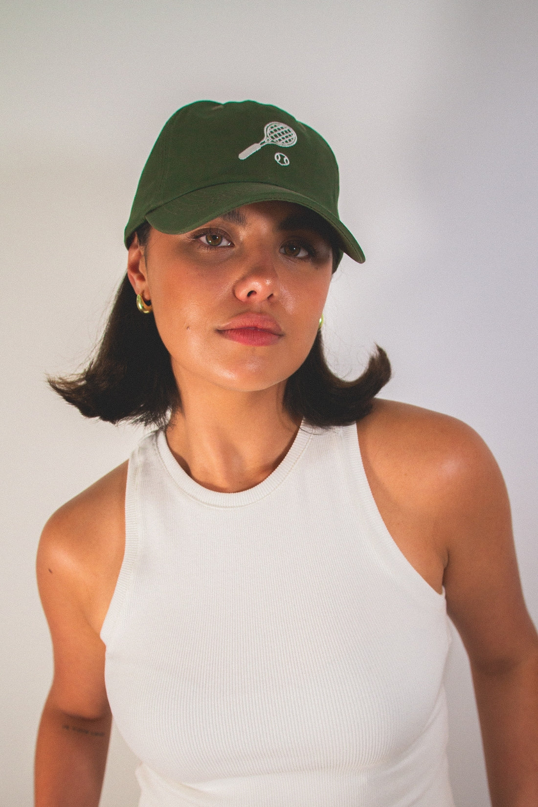 Tennis Pro Cap | Olive/White