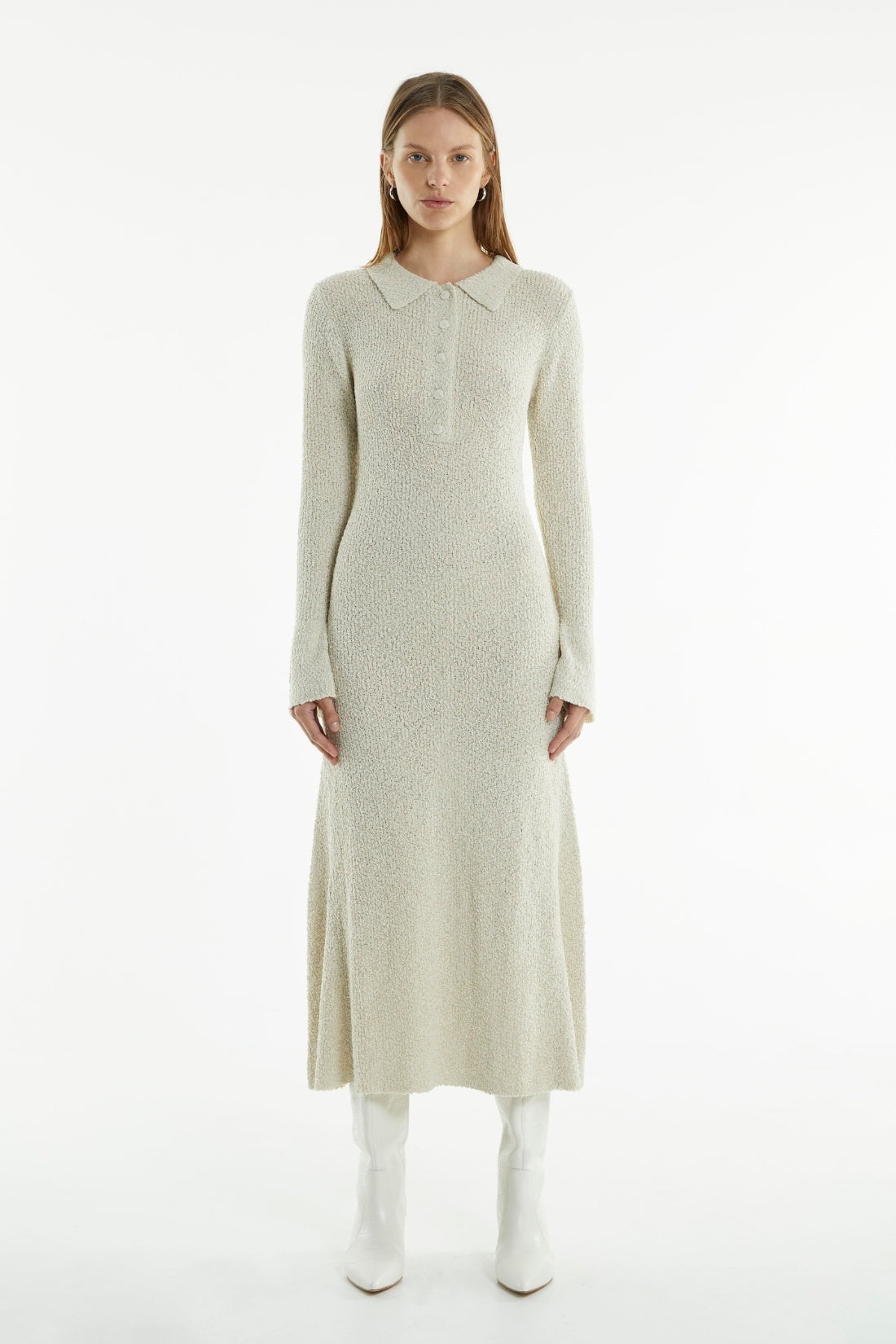Unbound Knit Shirt Dress | Shell