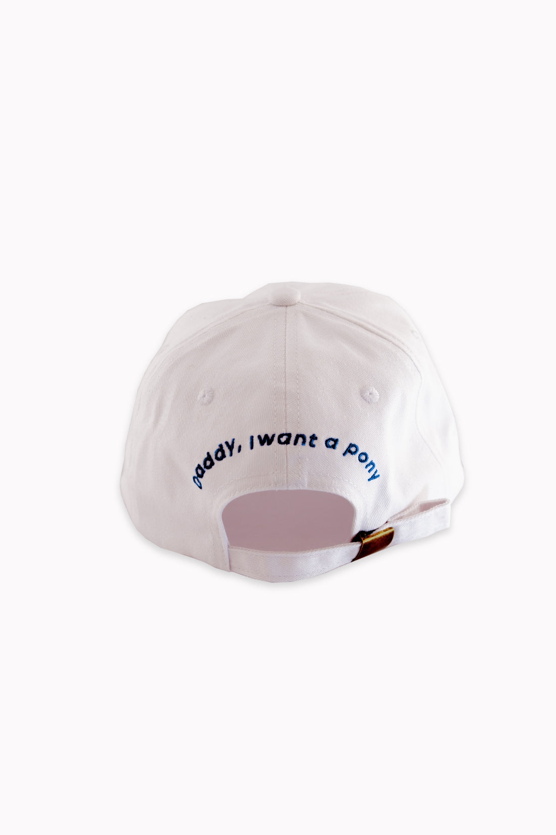 Horse Girl Cap | White/Blue