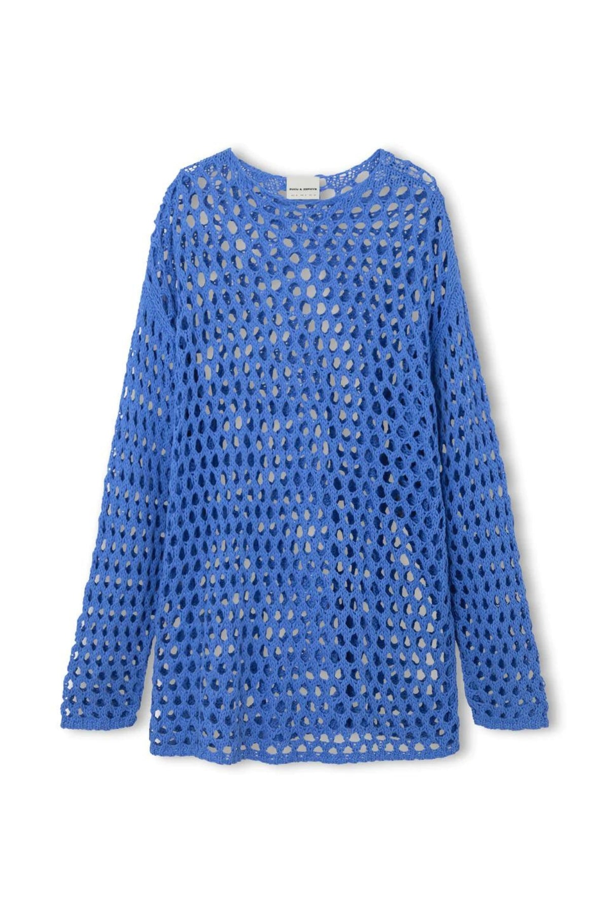 Crochet Knit Top | Sky