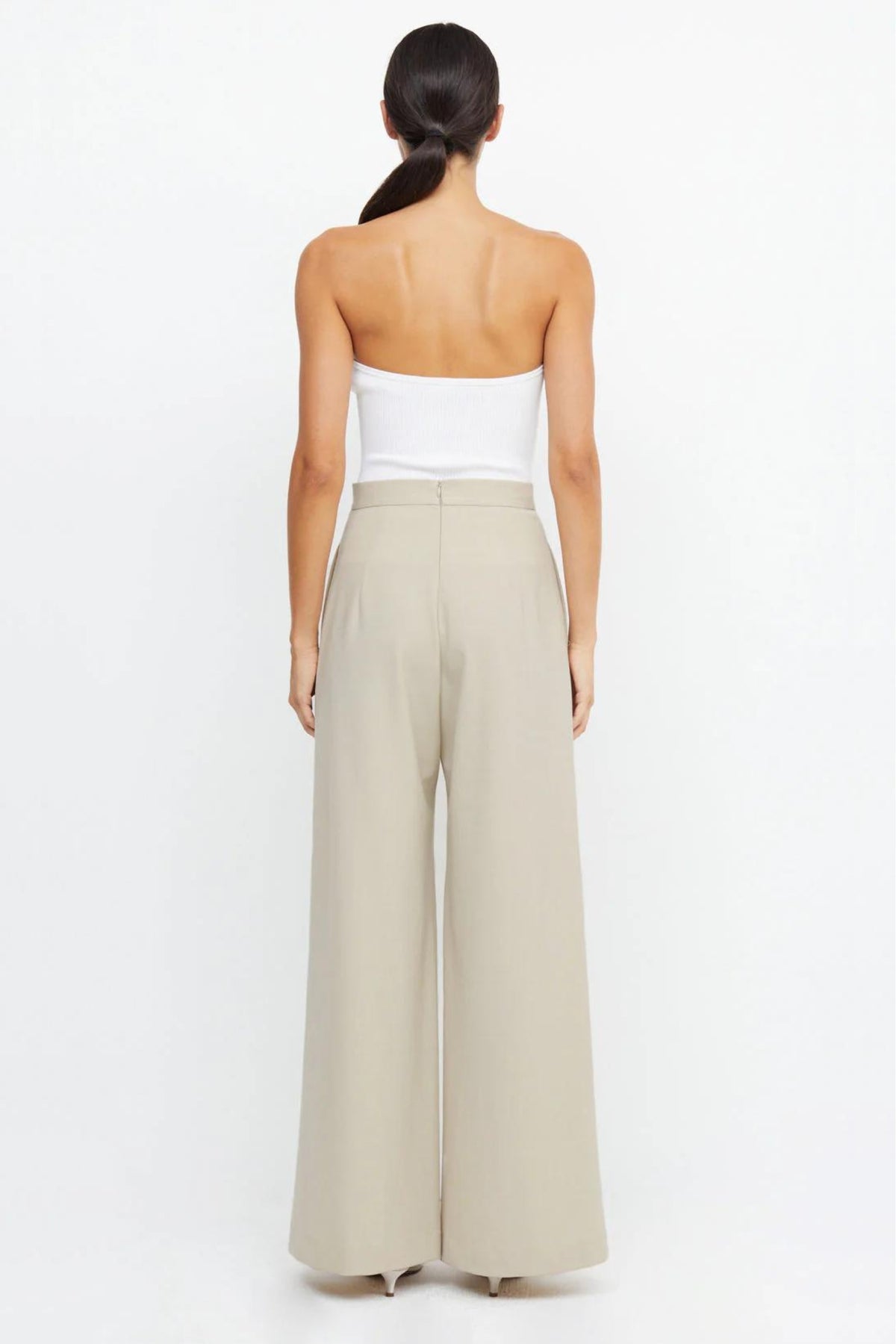 Laurel Wide Leg Pant | Beige