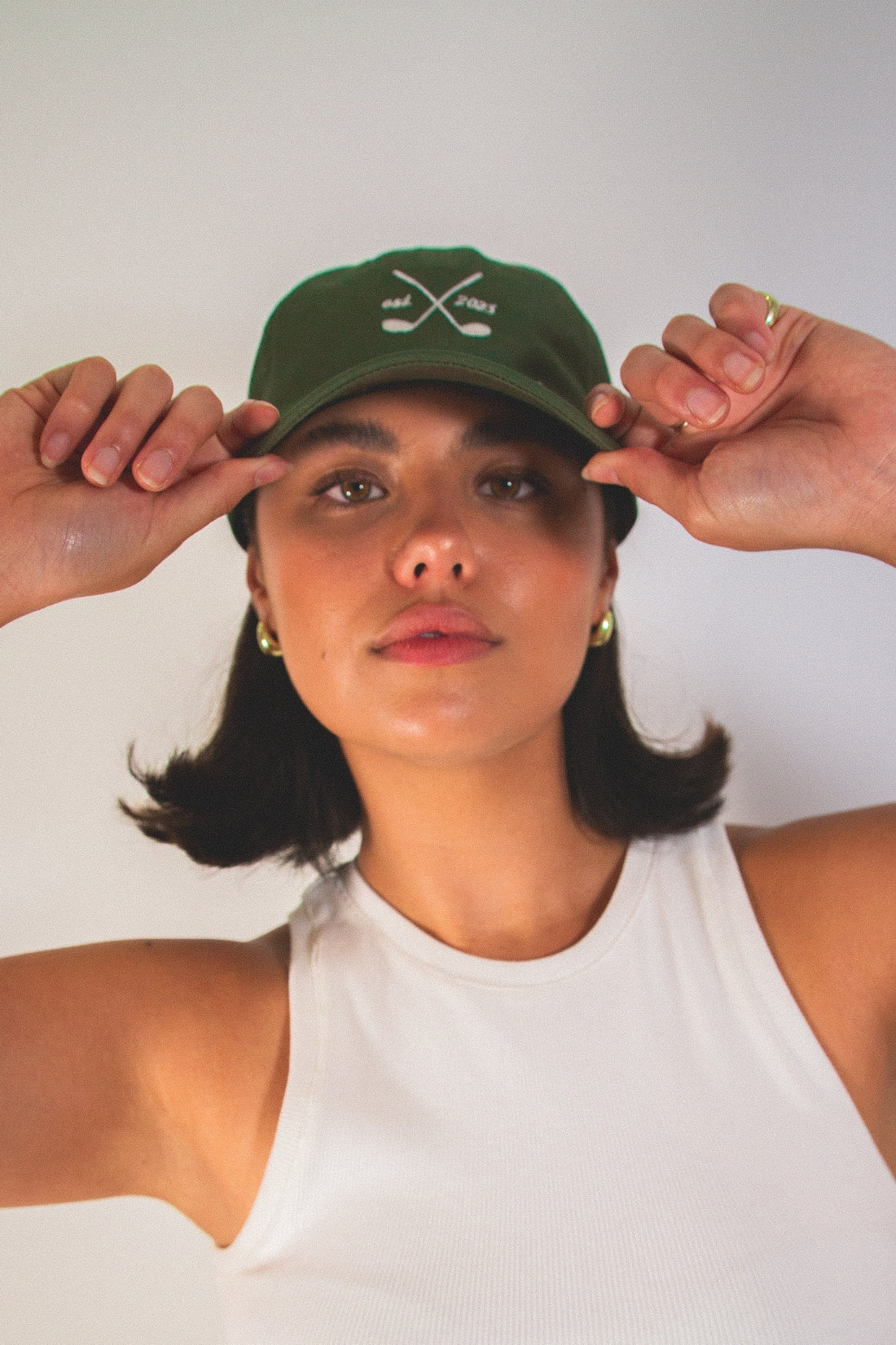 &quot;A&quot; Game Golf Cap | Olive/White