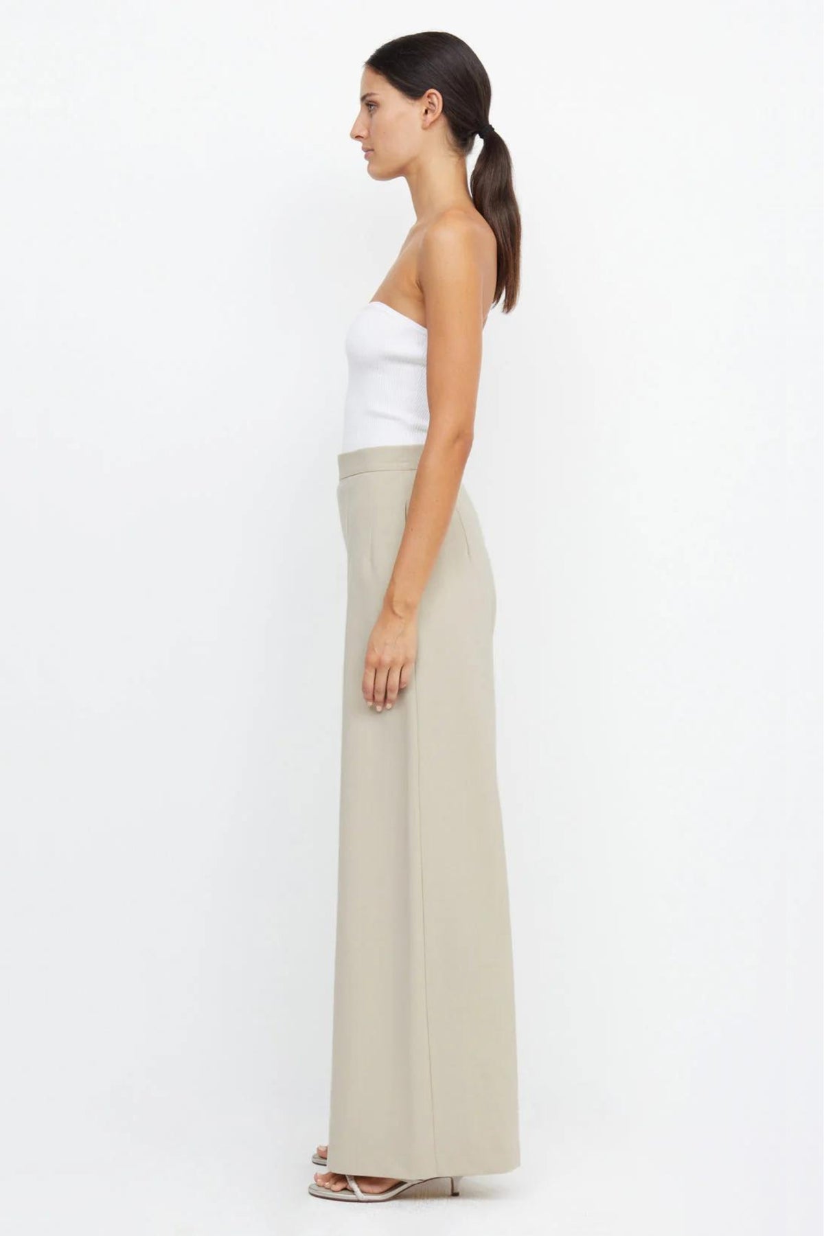 Laurel Wide Leg Pant | Beige