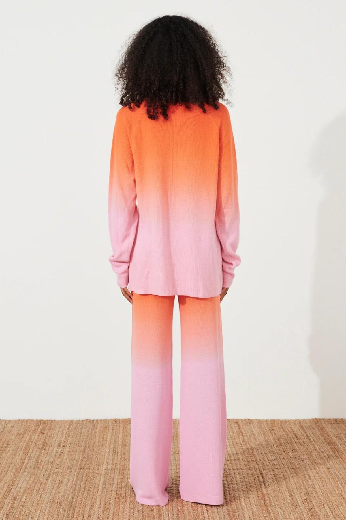 Merino Blend Knit Top | Pink Ombre