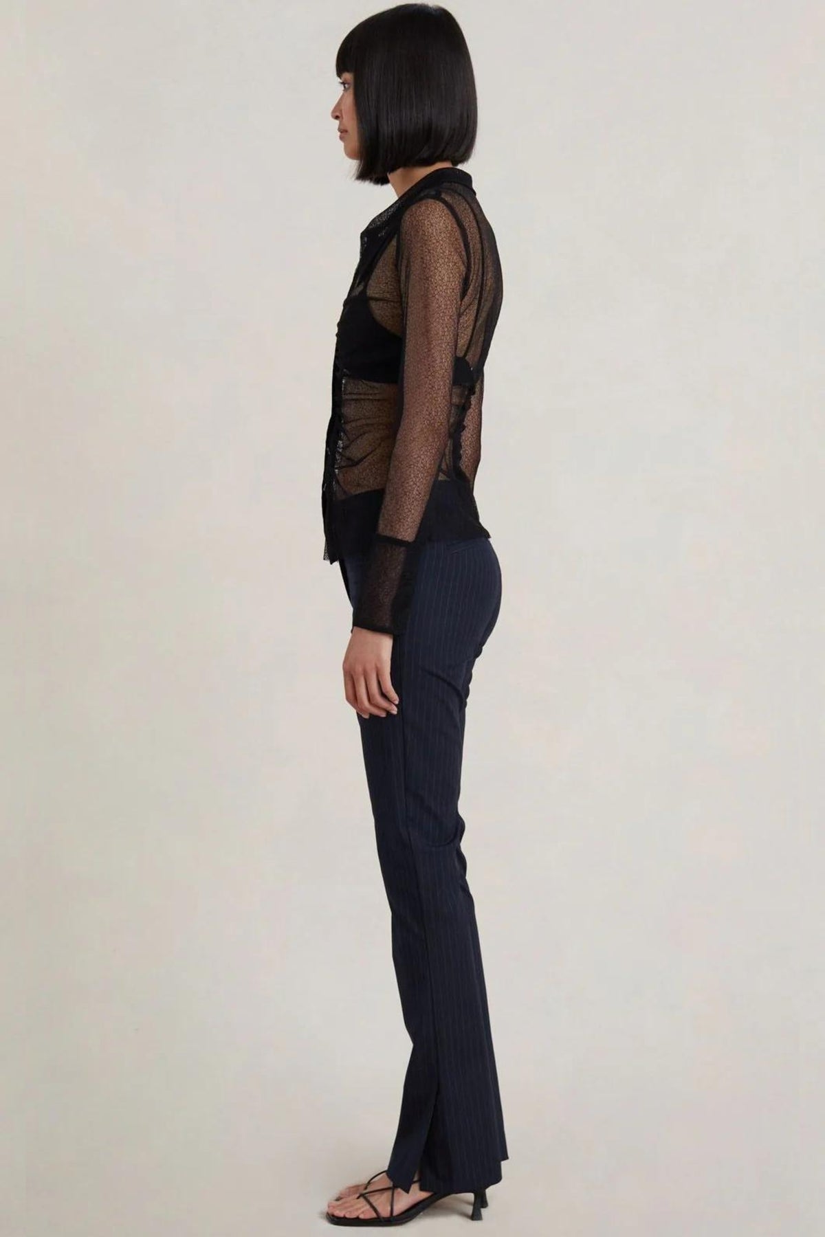 Gabriella Long Sleeve Top | Black