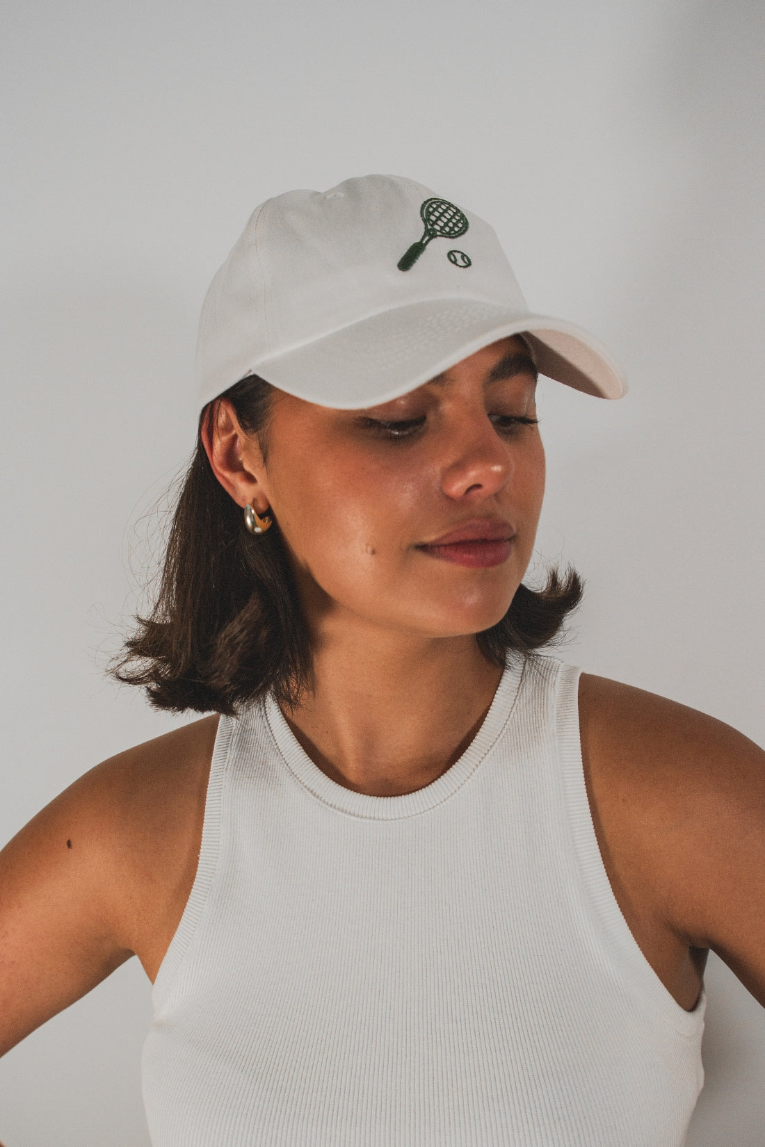 Tennis Pro Cap | White/Olive