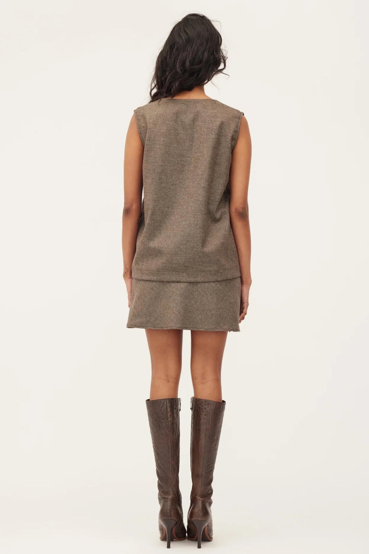 Valerie Vest | Biscuit Wool