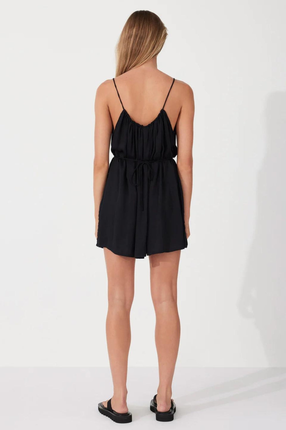 Lenzing Tencel Mini Dress | Black