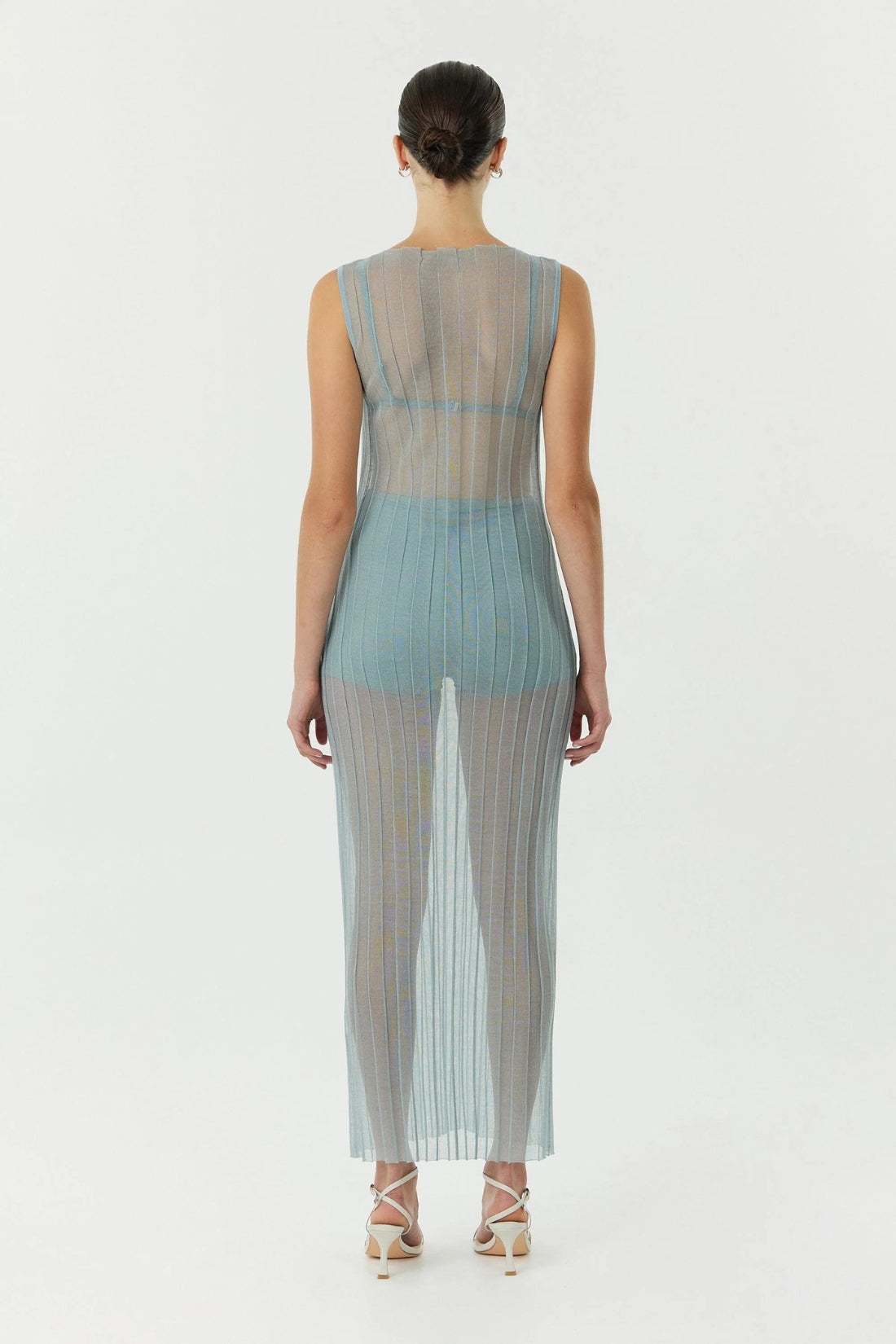 Peer Through Knit Tank Maxi | Flint