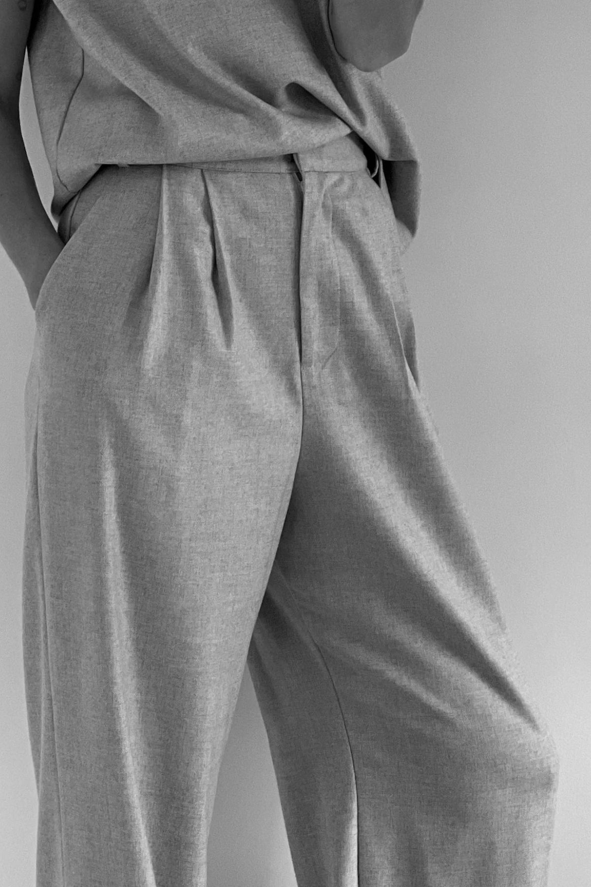 Zoe Pant | Biscuit Wool
