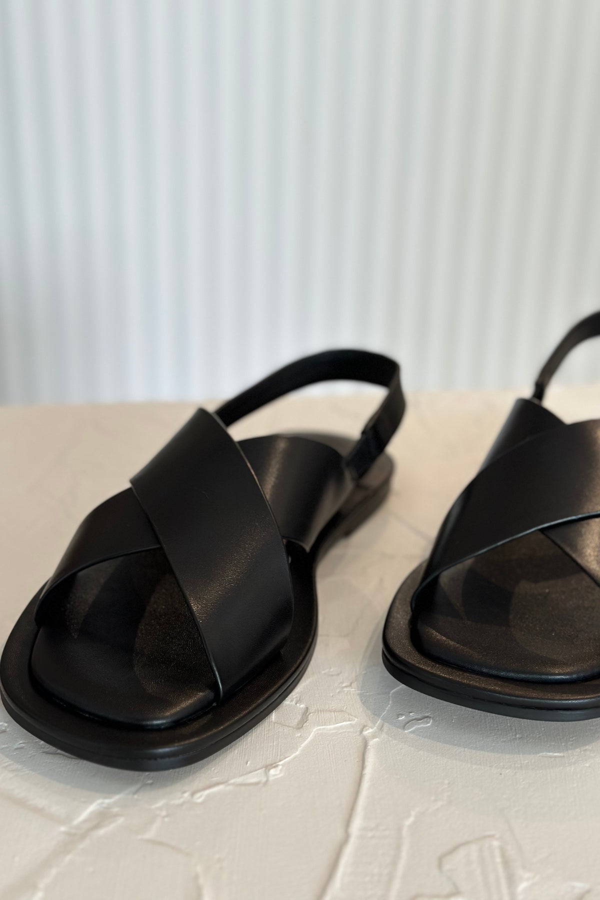 Keya Sandal | Black Leather