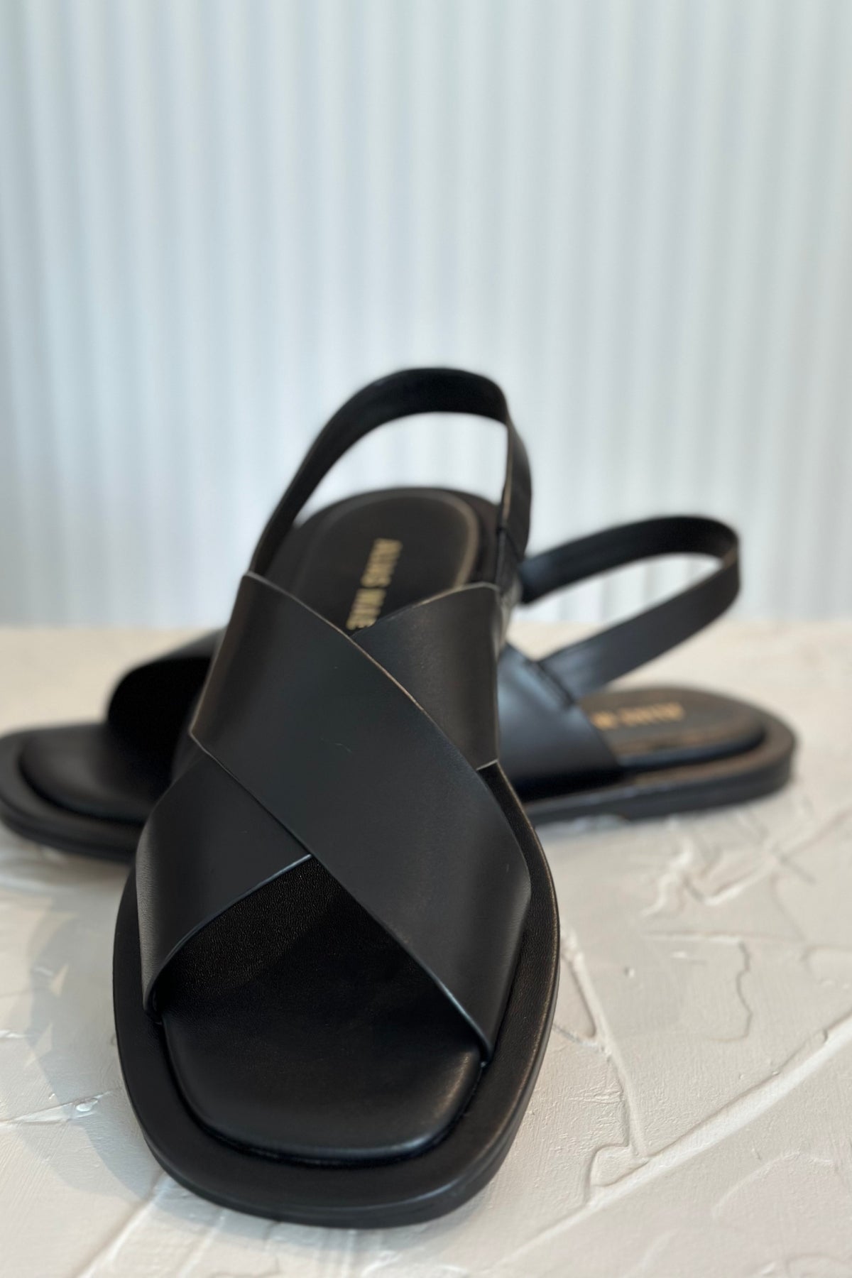 Keya Sandal | Black Leather