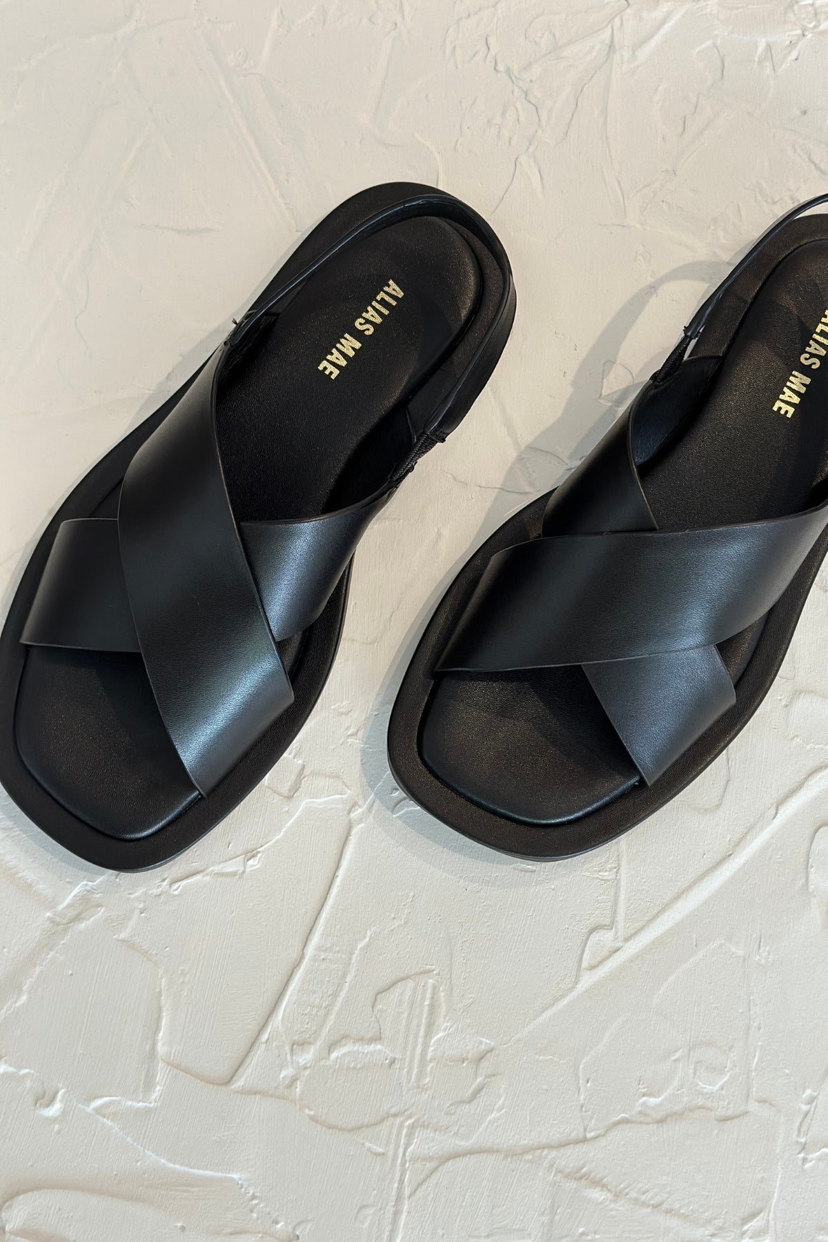 Keya Sandal | Black Leather