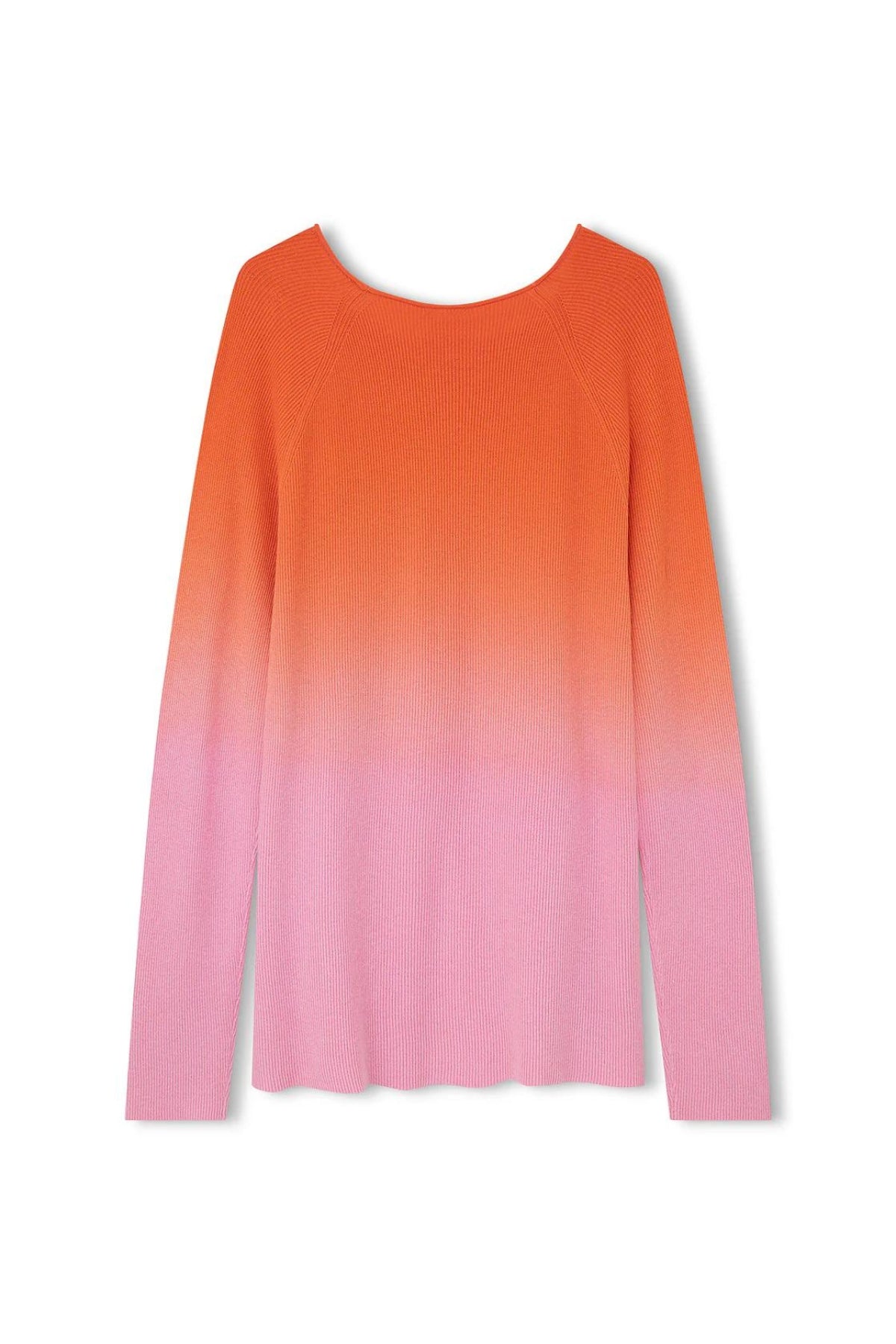 Merino Blend Knit Top | Pink Ombre