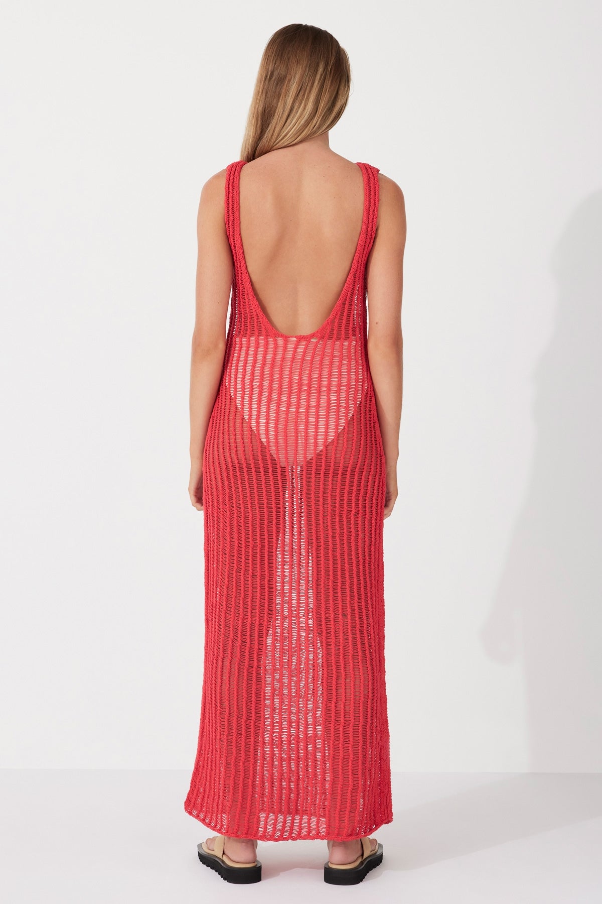 Cotton Crochet Backless Dress | Chilli