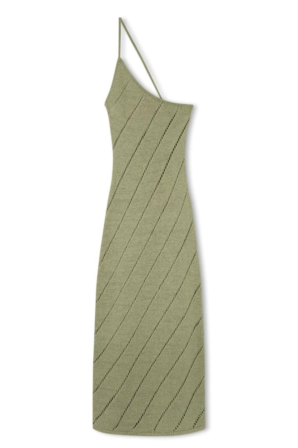 Lattice Knit Dress | Olive