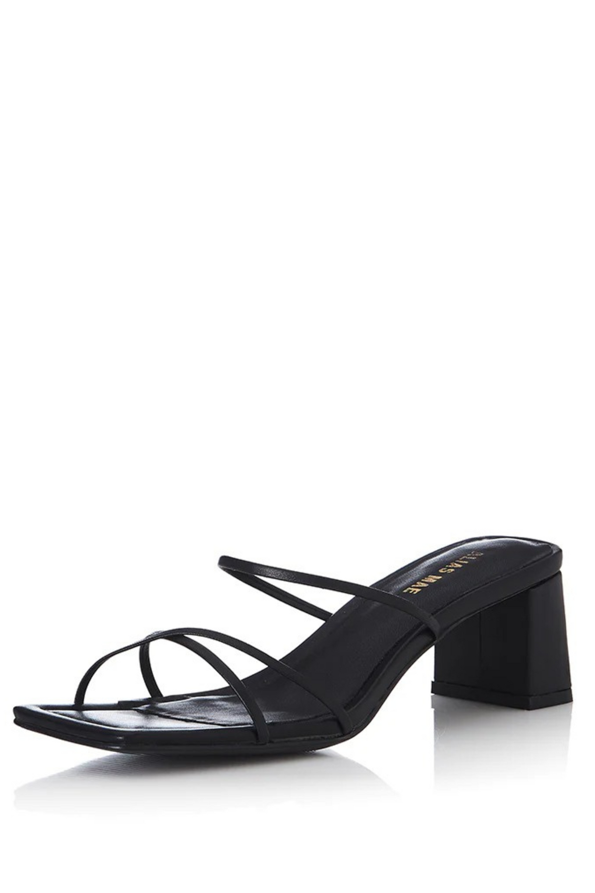 Arabella Heel | Black Leather